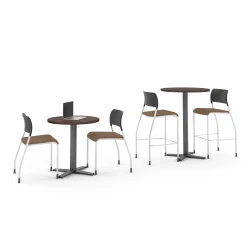Pierce Stool and Side chairs with Cafe Tables