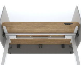 Molded Bracket, Underneath View, Black Cover