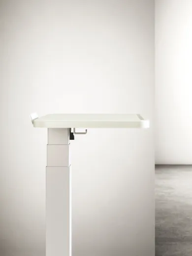 Height-Adjustable Laptop Table, Side View, Detail​