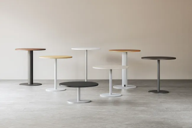 Day-to-Day Tables Family, Bar top table, Occasional Table, Café Table, Disc Base Table, Round Table​