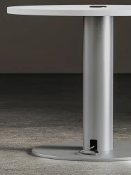 Day-to-Day Tables, Large Disc Base, Round Table, Powered Table, Powered Disc Base, Detail ​