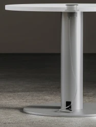 Day-to-Day Tables, Large Disc Base, Round Table, Powered Table, Powered Disc Base, Detail ​
