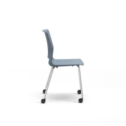 Quarry 4-Leg with Casters, Side Chair, Guest Chair, Side View