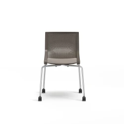 Quarry 4-Leg with Casters, Side Chair, Guest Chair, Back View