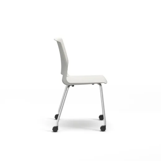 Quarry 4-Leg with Casters, Side Chair, Guest Chair, Side View