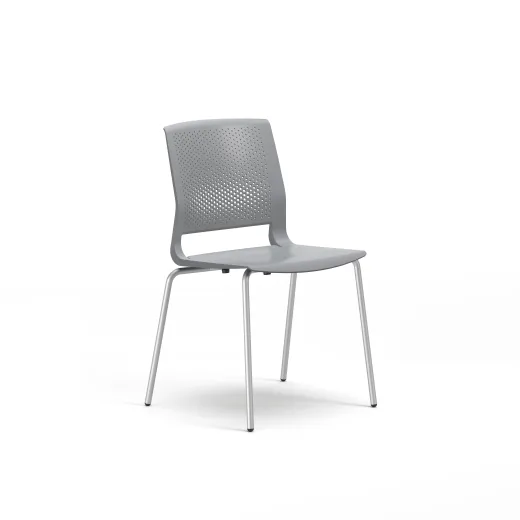 Quarry 4-Leg with Glides, Side Chair, Guest Chair, 3/4 View