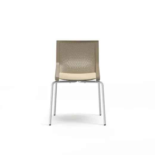Quarry 4-Leg with Glides, Side Chair, Guest Chair, Back View