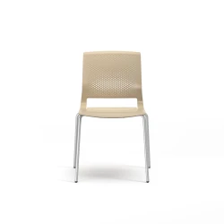 Quarry 4-Leg with Glides, Side Chair, Guest Chair, Front View