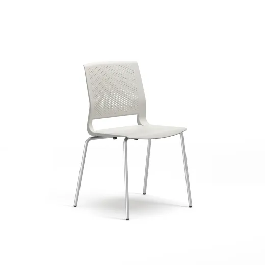 Quarry 4-Leg with Glides, Side Chair, Guest Chair, 3/4 View