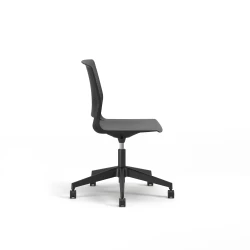 Quarry, 5-Star Swivel Base, Side Chair, Guest Chair, Side View