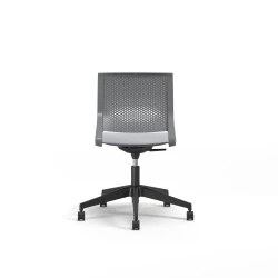 Quarry, 5-Star Swivel Base, Side Chair, Guest Chair, Back View