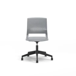 Quarry, 5-Star Swivel Base, Side Chair, Guest Chair, Front View