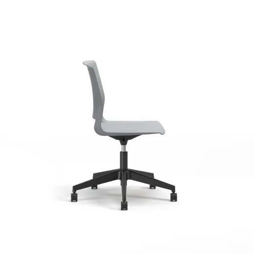 Quarry, 5-Star Swivel Base, Side Chair, Guest Chair, Side View
