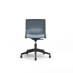 Quarry, 5-Star Swivel Base, Side Chair, Guest Chair, Back View
