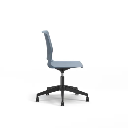 Quarry, 5-Star Swivel Base, Side Chair, Guest Chair, Side View