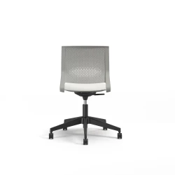 Quarry, 5-Star Swivel Base, Side Chair, Guest Chair, Back View