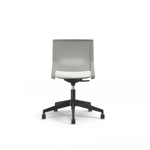 Quarry, 5-Star Swivel Base, Side Chair, Guest Chair, Back View