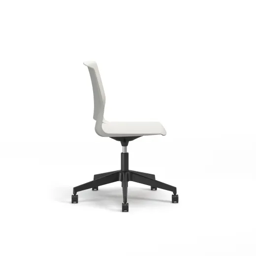 Quarry, 5-Star Swivel Base, Side Chair, Guest Chair, Side View