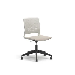 Quarry, 5-Star Swivel Base, with Cushion Seat, 3/4 View