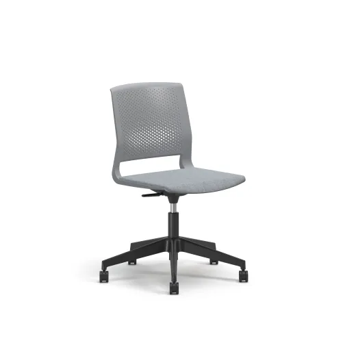 Quarry, 5-Star Swivel Base, with Cushion Seat, 3/4 View