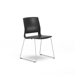 Quarry, Sled Base, Side Chair, Guest Chair, 3/4 View
