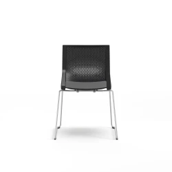 Quarry, Sled Base, Side Chair, Guest Chair, Back View