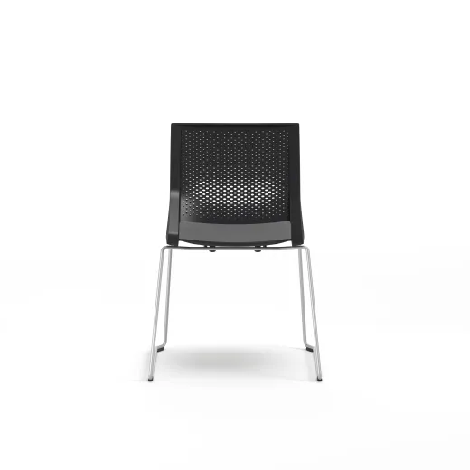 Quarry, Sled Base, Side Chair, Guest Chair, Back View