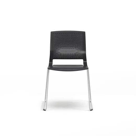 Quarry, Sled Base, Side Chair, Guest Chair, Front View