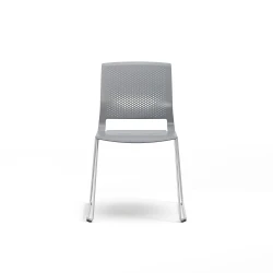 Quarry, Sled Base, Side Chair, Guest Chair, Front View
