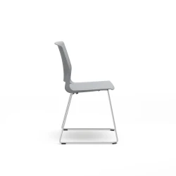 Quarry, Sled Base, Side Chair, Guest Chair, Side View