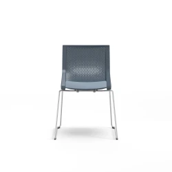 Quarry, Sled Base, Side Chair, Guest Chair, Back View