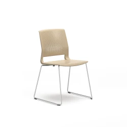 Quarry, Sled Base, Side Chair, Guest Chair, 3/4 View