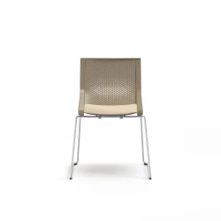 Quarry, Sled Base, Side Chair, Guest Chair, Back View