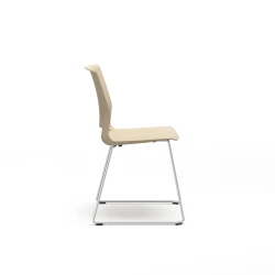 Quarry, Sled Base, Side Chair, Guest Chair, Side View