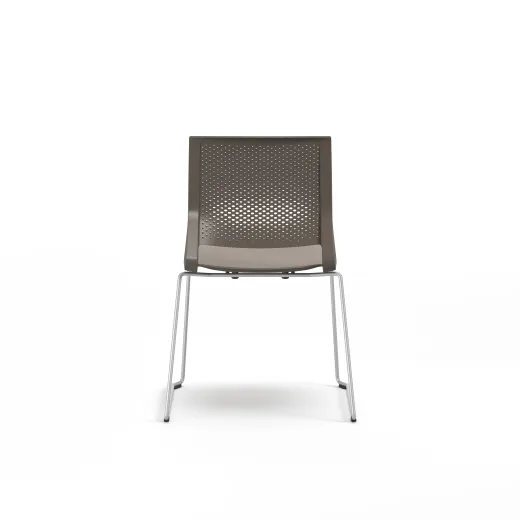 Quarry, Sled Base, Side Chair, Guest Chair, Back View