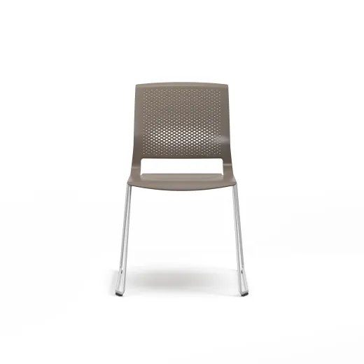 Quarry, Sled Base, Side Chair, Guest Chair, Front View
