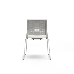Quarry, Sled Base, Side Chair, Guest Chair, Back View