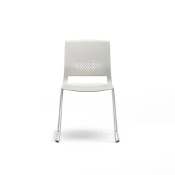 Quarry, Sled Base, Side Chair, Guest Chair, Front View