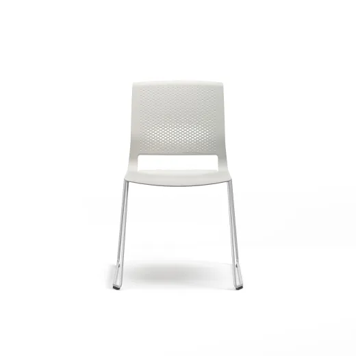 Quarry, Sled Base, Side Chair, Guest Chair, Front View