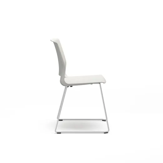 Quarry, Sled Base, Side Chair, Guest Chair, Side View