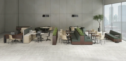 Café, Quarry 4-Leg Side Chair with Glides, Day-to-Day Tables, LB Lounge, Banquette, Matrix​