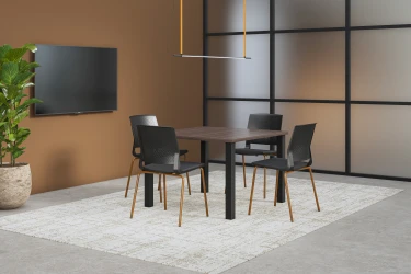 Meeting room, Day-to-Day Table, Quarry 4-Leg Chair with Glides​