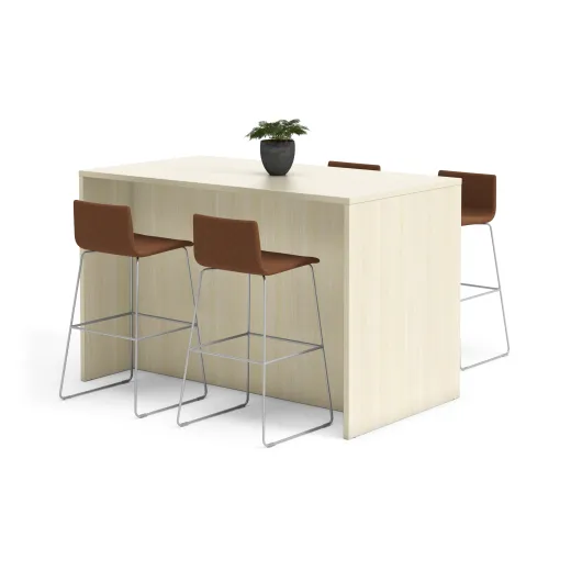 Calibrate Counter Height End Panel Table with Itzee Counter Stool