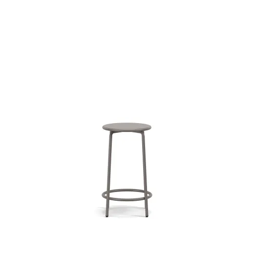 Cascades Backless Bar Stool, 24H, Front View
