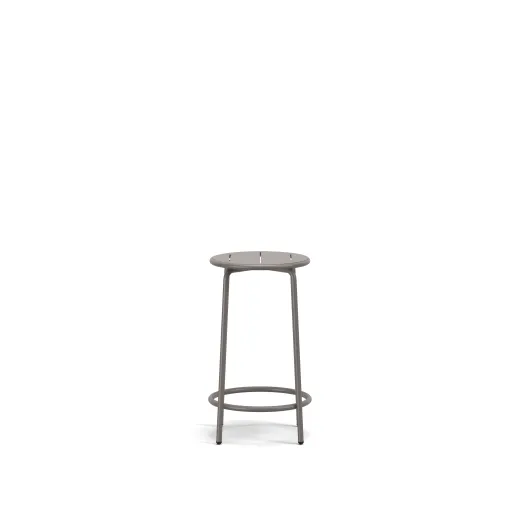 Cascades Backless Bar Stool, 24H, Side View
