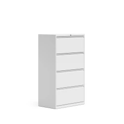 G Series 4-Drawer Lateral File, 3/4 View