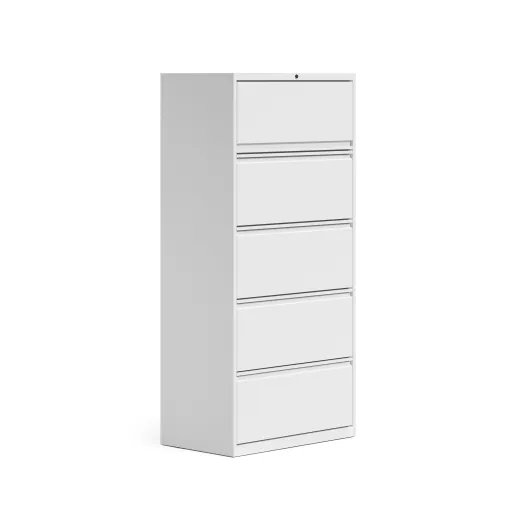 G Series 5-Drawer Lateral File, 3/4 View