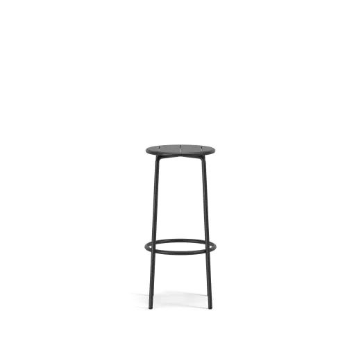 Cascades Backless Bar Stool, 30H, Side View