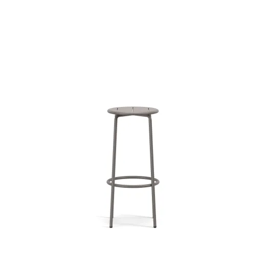 Cascades Backless Bar Stool, 30H, Side View