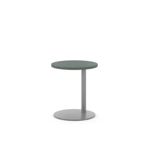 Delago Table, Round Top, 21H, 3/4 View